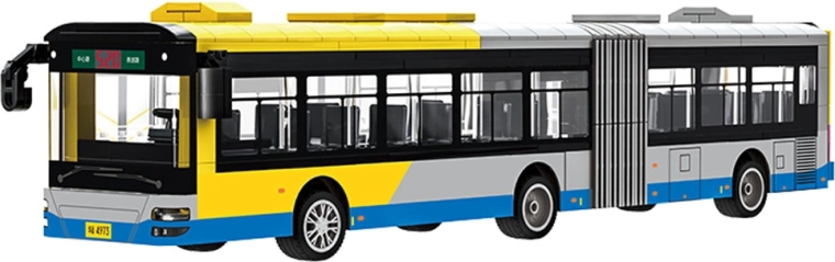 Realistický kĺbový mestský autobus