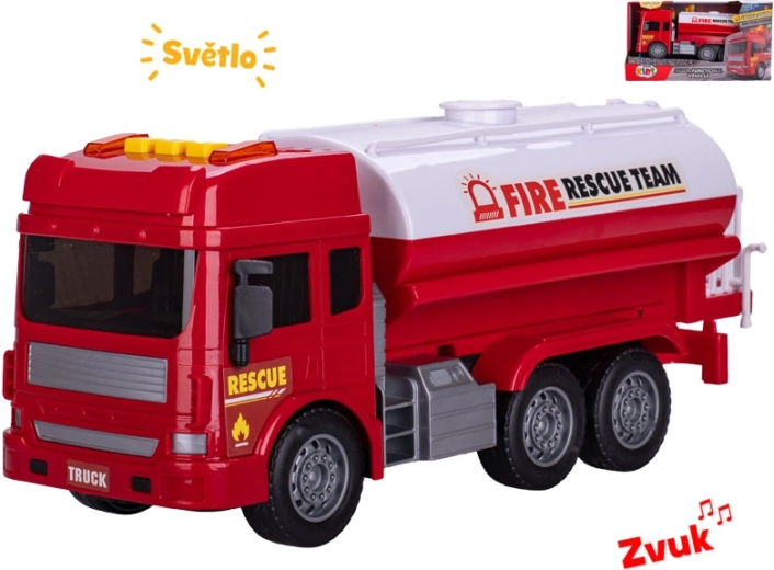 Hasičská cisterna so svetlami a zvukmi 28 cm