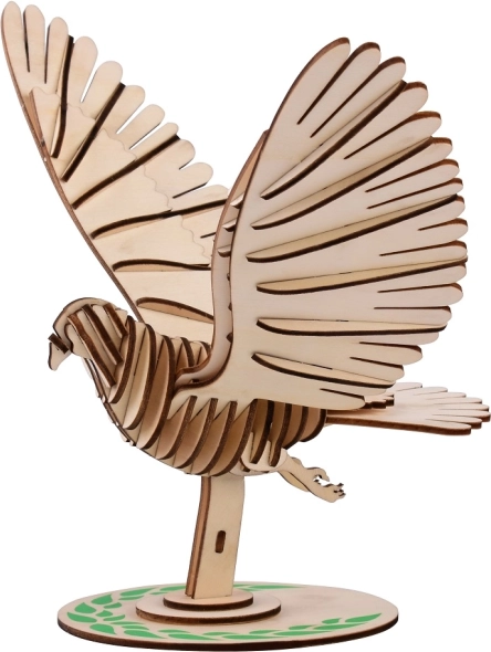 Drevené 3D puzzle holub WOODCRAFT