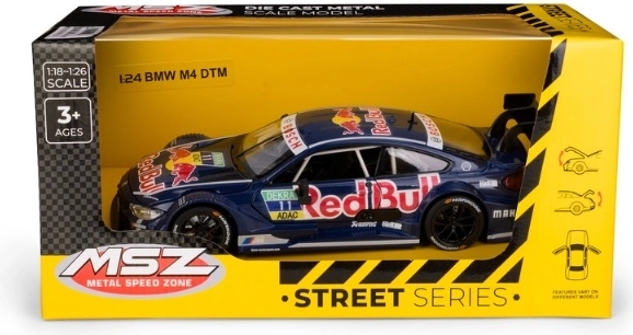 MSZ BMW M4 DTM Red Bull v mierke 1:24, modrá