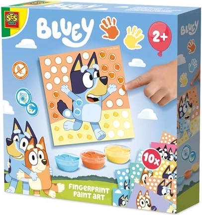 SES Bluey maľovanie prstami