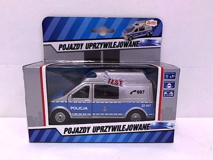 Policajná dodávka s českými zvukmi 14 cm