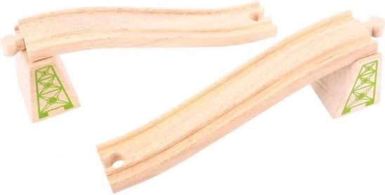 Nadjazdové koľaje s piliermi 2 ks Bigjigs Rail