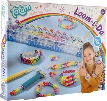 Kreatívna sada na výrobu náramkov Loom-i-Do s pletacím stavom a 700+ gumičkami
