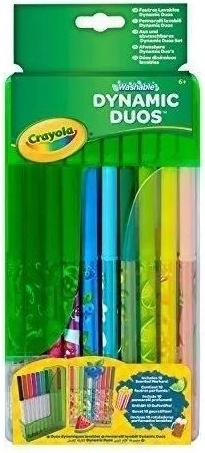 Crayola Dynamic Duos zmývateľné voňavé a klasické fixky – 20 ks