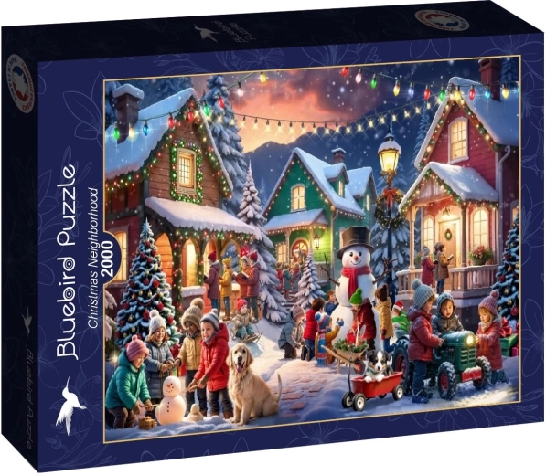 Bluebird puzzle Vianočná štvrť 2000 dielikov