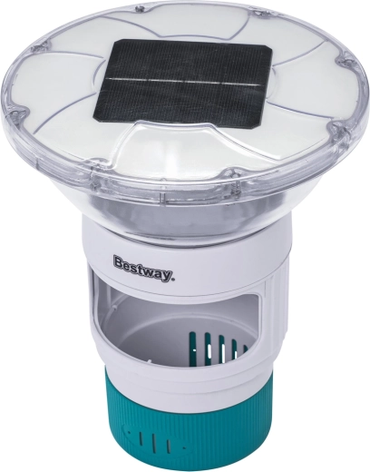 Bestway SolarGlow plávajúci dávkovač bazénovej chémie so solárnym LED svetlom