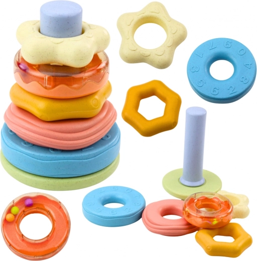 Senzorická veža s krúžkami pre batoľatá