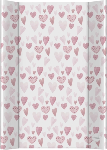 Ceba Baby prebaľovacia podložka na postieľku ultra light lots of love 50 × 70 cm