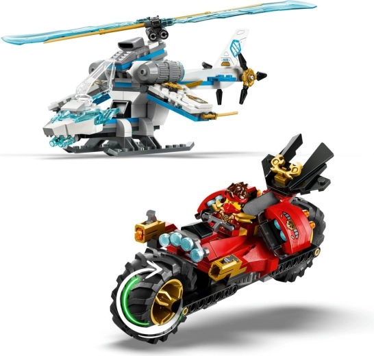 Rýchly motocykel s dvoma vystreľovačmi