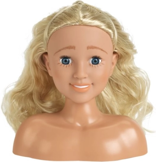 Dlhé blond vlasy na kreatívne účesy
