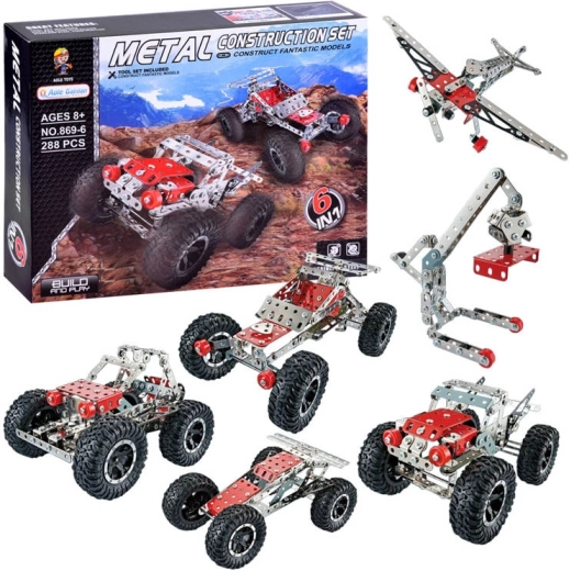 Kovové stavebné bloky 288 ks 6v1 ZA3870