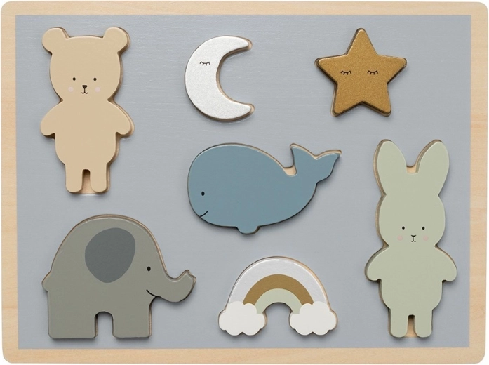 Jabadabado drevené vkladacie puzzle medvedík