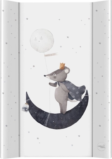 Ceba Baby obojstranná prebaľovacia podložka s pevnou doskou ultra light moon prince 50 × 70 cm