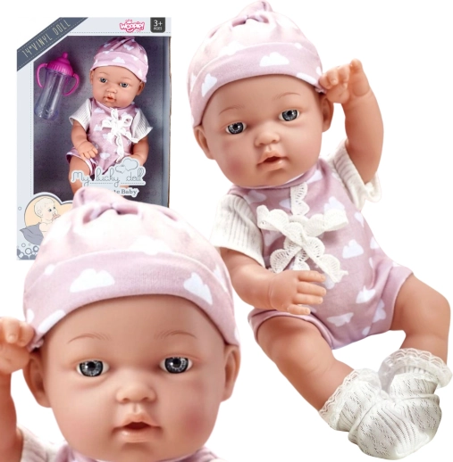 woopie royal rozkošné bábätko v ružovom oblečení 36 cm