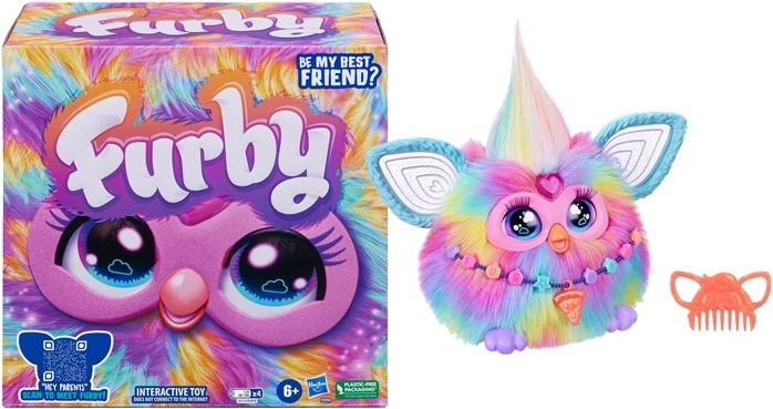 Hasbro Furby tie-dye (anglická verzia) - 1 kus