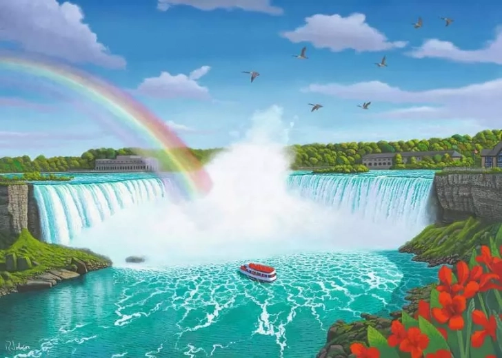 Ravensburger puzzle Niagarské vodopády 1000 dielikov
