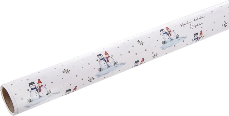Baliaci papier Snehuliak v rolke 500 × 70 cm