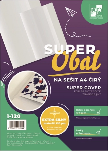 Superobal na zošity číry A4