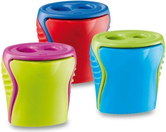 Dvojité strúhadlo s nádobkou MAPED Boogy – mix farieb