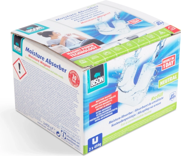 Náhradné magnetické tablety do pohlcovača vlhkosti AirMax 2 × 450 g