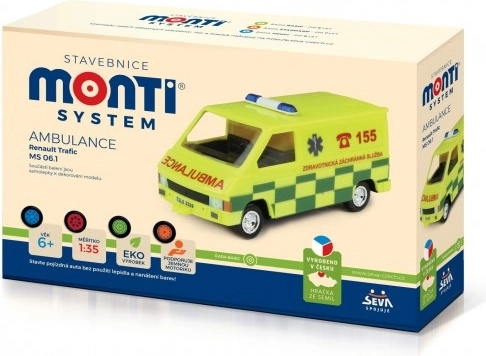 Stavebnica Monti System Ambulance Renault Trafic model 1:35