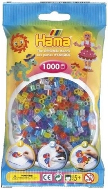 Zažehľovacie koráliky Hama MIDI trblietavé, 1000 ks