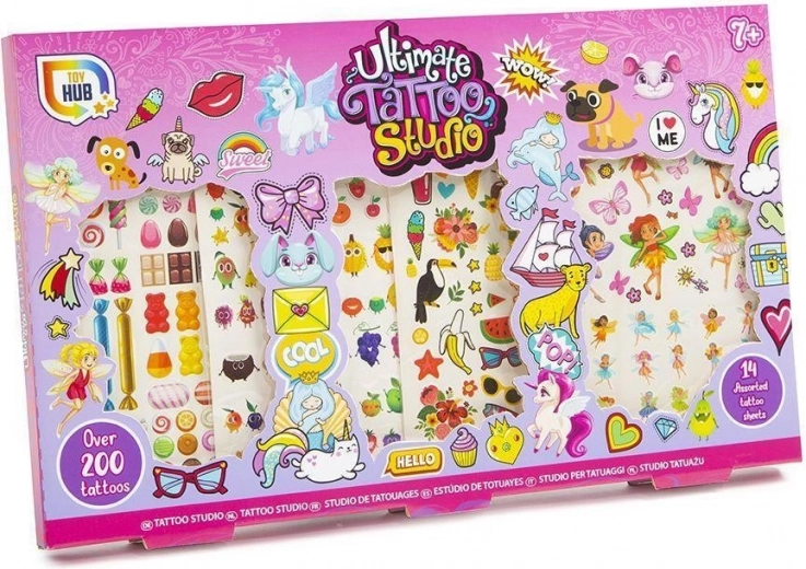 Sada dočasných tetovaní The Ultimate – ružová