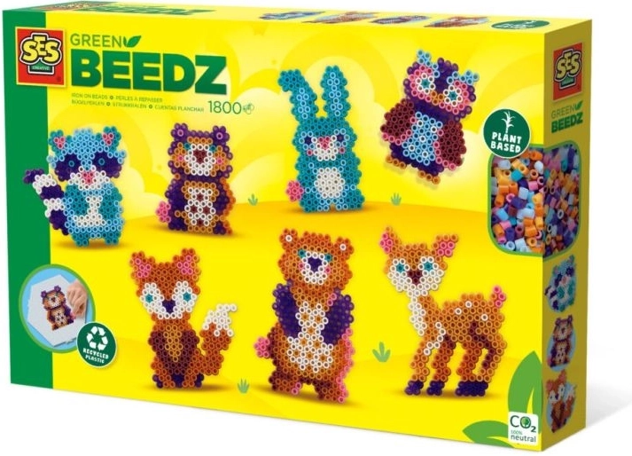 SES Creative Green Beedz zažehlovacie korálky lesné zvieratká