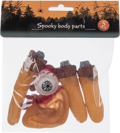 Halloweenska dekorácia z plastu (UH), sada 5 ks