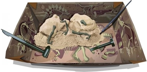 Dinosauří kostra velociraptora – vykopávacia sada 4M