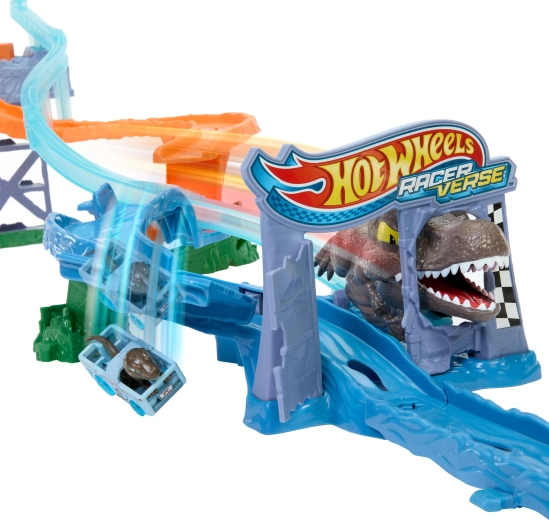 Autíčko RacerVerse Velociraptor v balení