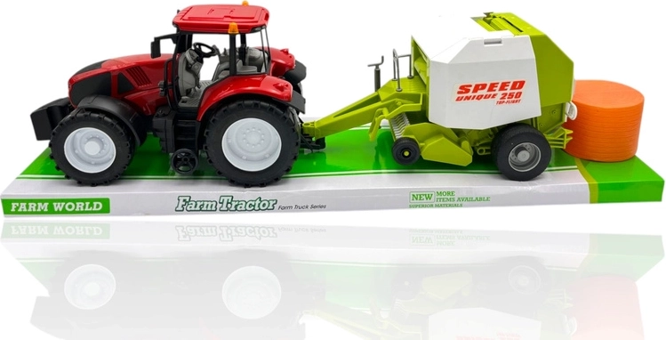 Realistická súprava traktor + lis