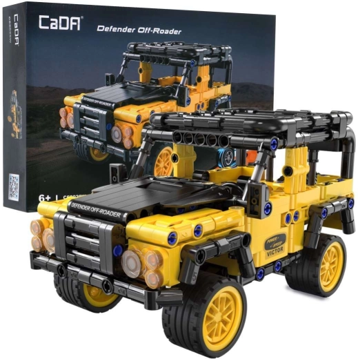 CaDA terénne auto Defender Off-Roader s pull-back pohonom, 389 dielikov
