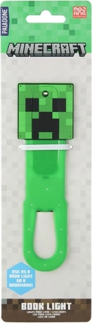 Minecraft lampička do knihy a záložka Creeper