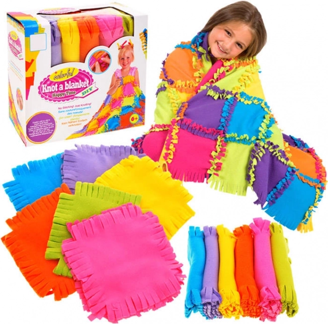 Kreatívna sada DIY patchworková flísová deka pre deti