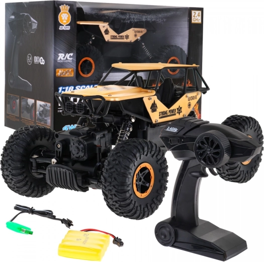 RC terénne auto Crawler Monster 1:18 pre deti 6+ – Zlatý