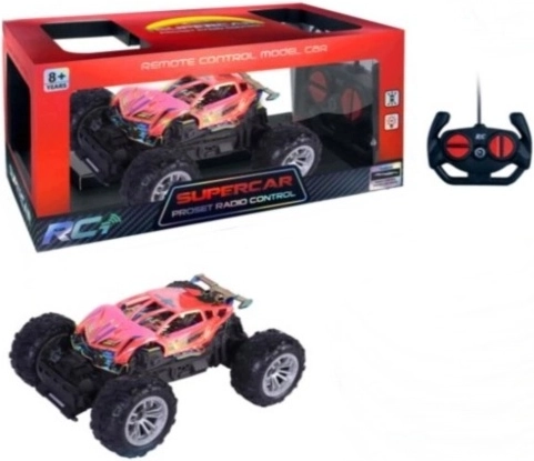 Červené terénne RC auto