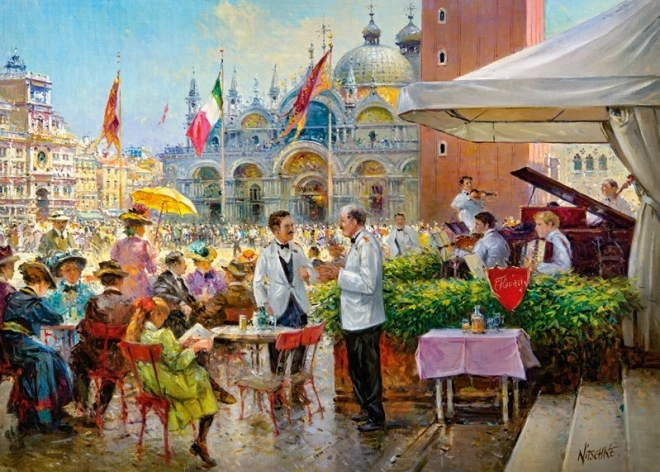 Puzzle CHERRY PAZZI – Piazza San Marco, Benátky (1000 dielikov)