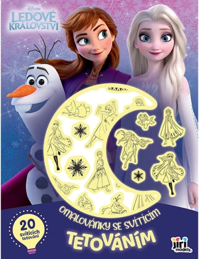 Omaľovánky so svietiacim tetovaním Frozen Ľadové kráľovstvo