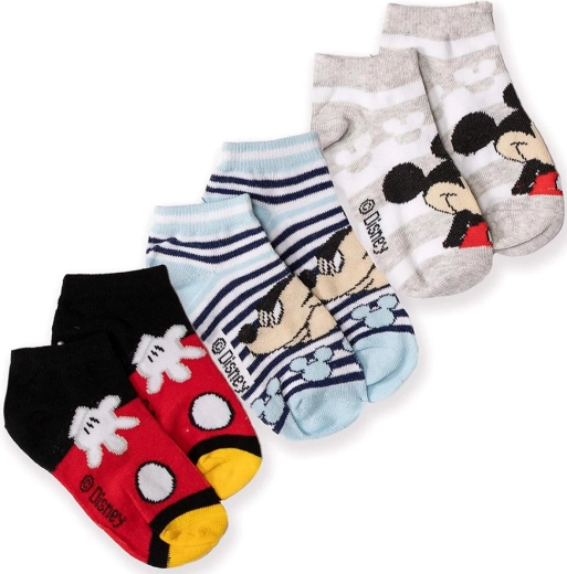 Sada nízkych ponožiek Mickey – 3 páry