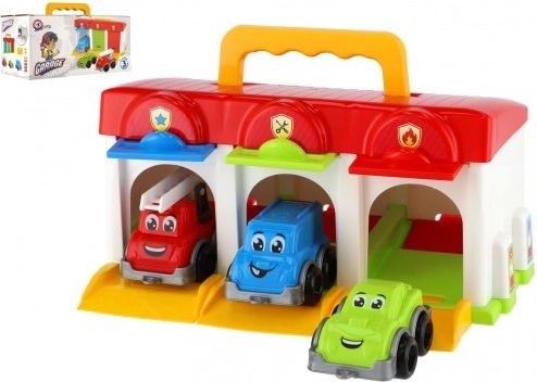 Garáž s autíčkami a doplnkami Technok Toys
