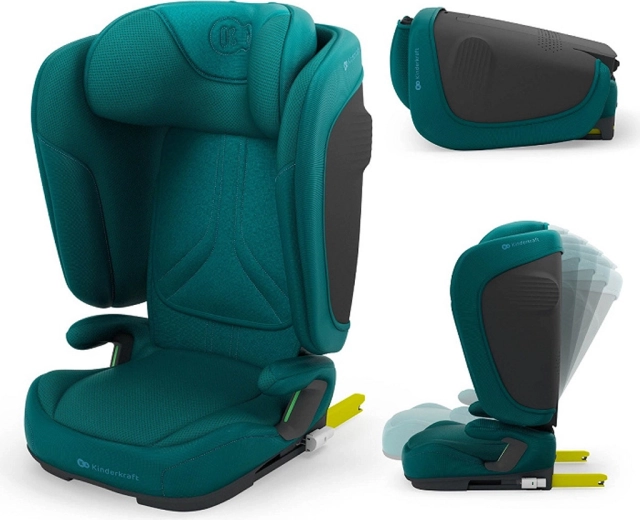Kinderkraft skladacia autosedačka Unity 2 i-Size 100–150 cm green