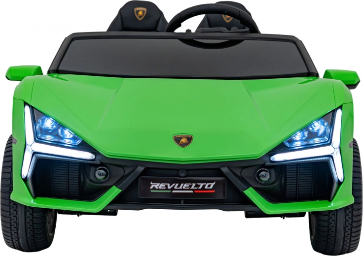 Elektrické autíčko Lamborghini Revuelto XL – zelené, 24 V, 4x200 W, dvojité sedadlo