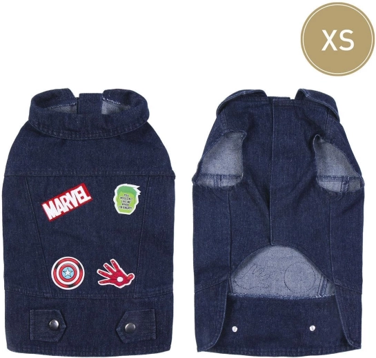Džínsový oblečok pre psa Marvel XS