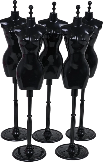 5 manekýnov a bábika na skúšanie modelov