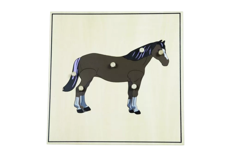 Puzzle s kostrou – kôň