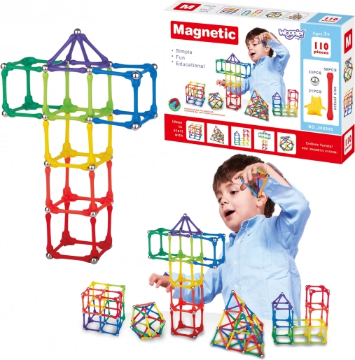 Magnetická stavebnica Woopie 110 dielikov