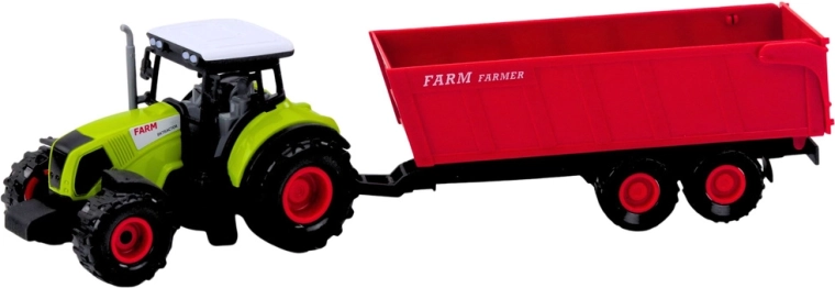 Traktor s prívesom na prácu na poli