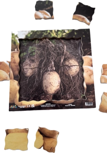 Drevené puzzle v rámčeku